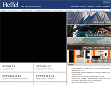 Tablet Screenshot of heffel.com